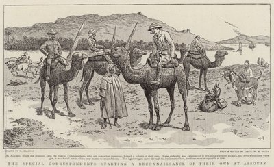 De speciale correspondenten beginnen een eigen verkenning in Assouan door William Ralston